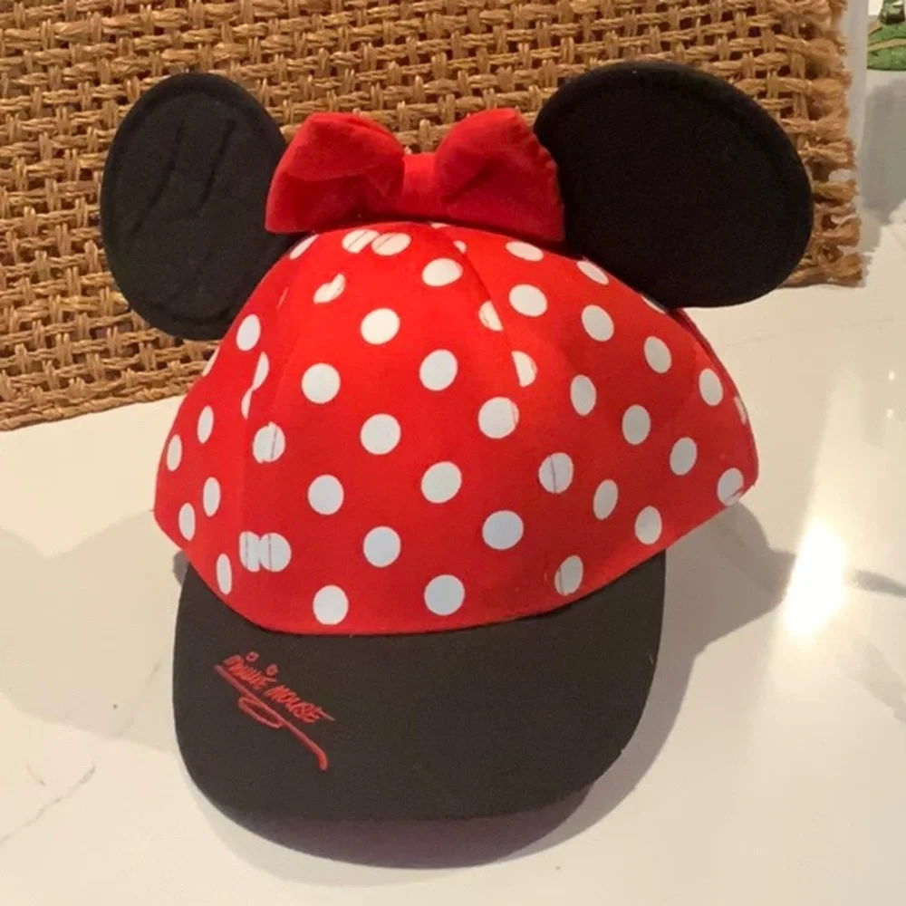 Disney World Youth Size Minnie Mouse baseball Cap Hat little girls nwot